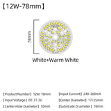 LED Chips 240mA 260mA Constant Current Input Light Bead For DIY Downlight 5pcs/Lot 3W 5W 7W 9W 12W 15W 18W SMD5730 Two-Color