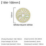 LED Chips 240mA 260mA Constant Current Input Light Bead For DIY Downlight 5pcs/Lot 3W 5W 7W 9W 12W 15W 18W SMD5730 Two-Color