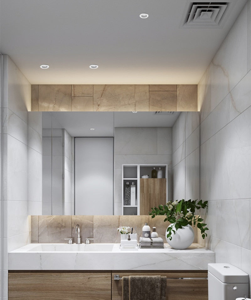 Round LED COB Downlight IP65 Recessed Led Ceiling Lamp Waterproof Spot Led 12W 16W  Indoor Bathroom Balcony Light Fixture AC220V