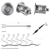 IP68 3W 12V 24V Outdoor Bathroom Swimming Pool Sauna Boat Lamp Aquarium Light Underwater Downlight Mini LED Spotlight