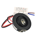 Mini 1W COB 3W Black Finish LED Downlight Recessed Spot Ceiling light 10pcs Cut 40-45mm Full Aluminum