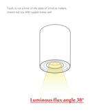 Angle Adjustable LED Surface Mounted Downlight 7W Black/White Housing+Replaceable GU10 Bulb LED Ceiling Spot Light Decor