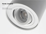 Angle Adjustable LED Surface Mounted Downlight 7W Black/White Housing+Replaceable GU10 Bulb LED Ceiling Spot Light Decor