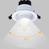 High Quality Dimmable Led Downlight beamangle 15 45 60 degree cob 8W 12W 20W led spot home indoor led down lights lighting