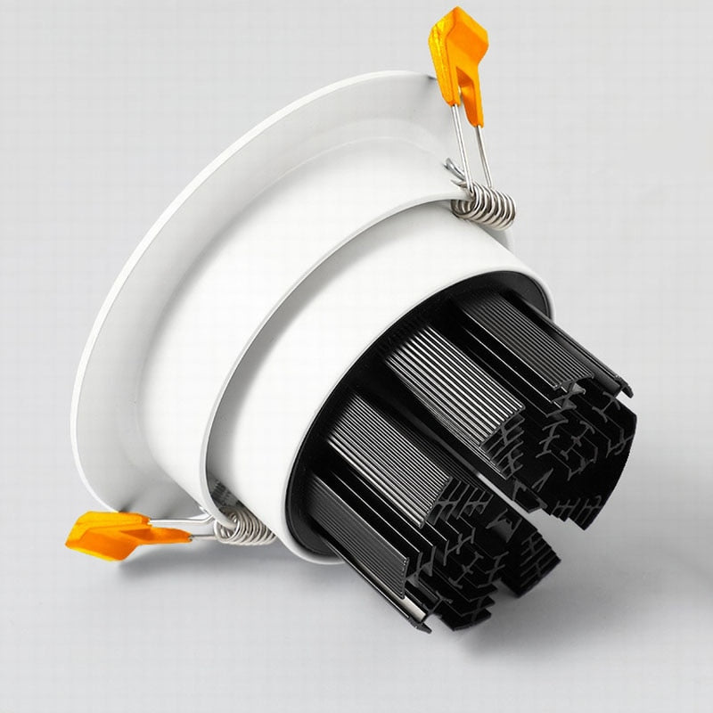 Embedded Zoom Dimmable Recessed downlights Lamps COB 7W 12W 15W 20W spot light Background wall LED  Indoor lighting