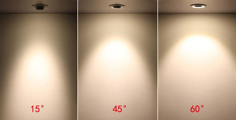 Embedded Zoom Dimmable Recessed downlights Lamps COB 7W 12W 15W 20W spot light Background wall LED  Indoor lighting
