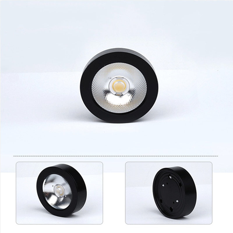 Ultra-thin downlight LED5W 7W 12W COB LED ceiling spotlight AC85-265V under cabinet light warm white indoor lighting