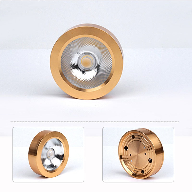 Ultra-thin downlight LED5W 7W 12W COB LED ceiling spotlight AC85-265V under cabinet light warm white indoor lighting