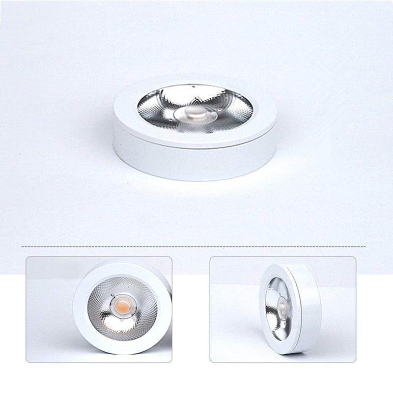 Ultra-thin downlight LED5W 7W 12W COB LED ceiling spotlight AC85-265V under cabinet light warm white indoor lighting