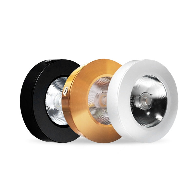 Ultra-thin downlight LED5W 7W 12W COB LED ceiling spotlight AC85-265V under cabinet light warm white indoor lighting