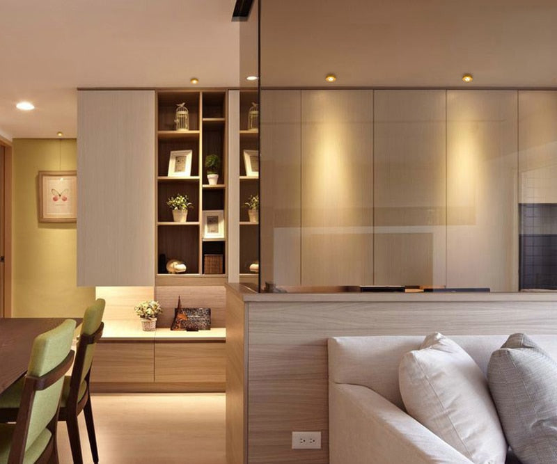 Ultra-thin downlight LED5W 7W 12W COB LED ceiling spotlight AC85-265V under cabinet light warm white indoor lighting