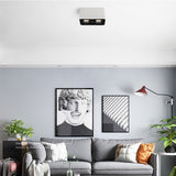 LED Ceiling Square Downlight 12W 24W 36W Dimmable 3000K Black Aluminum Ideal Spot Light for Hallway Corridor Gallery Display