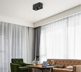 LED Ceiling Square Downlight 12W 24W 36W Dimmable 3000K Black Aluminum Ideal Spot Light for Hallway Corridor Gallery Display