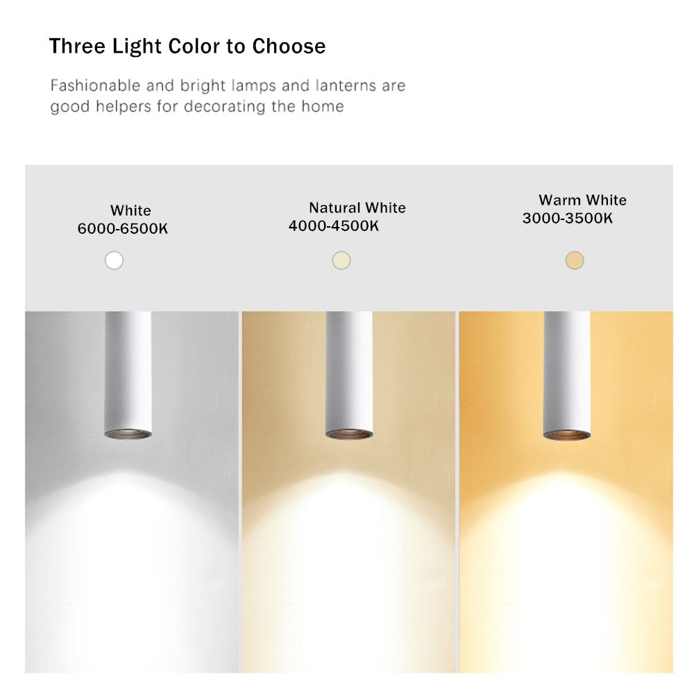 Long tube LED Ceiling Lamp AC220V 110V Dimmable LED Ceiling lights Surface Mounted Ceiling Downlight lamp for ceiling led light