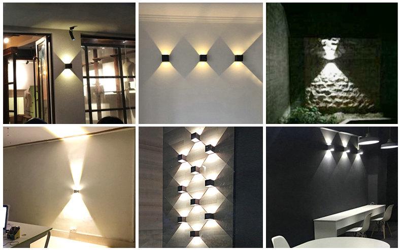 Waterproof Outdoor LED Wall light 6W 12W 15W COB High brightness Up and downlight wall sconce lighting fixture indoor decor
