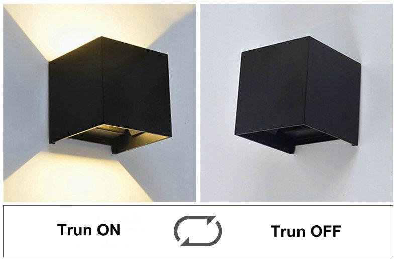 Waterproof Outdoor LED Wall light 6W 12W 15W COB High brightness Up and downlight wall sconce lighting fixture indoor decor