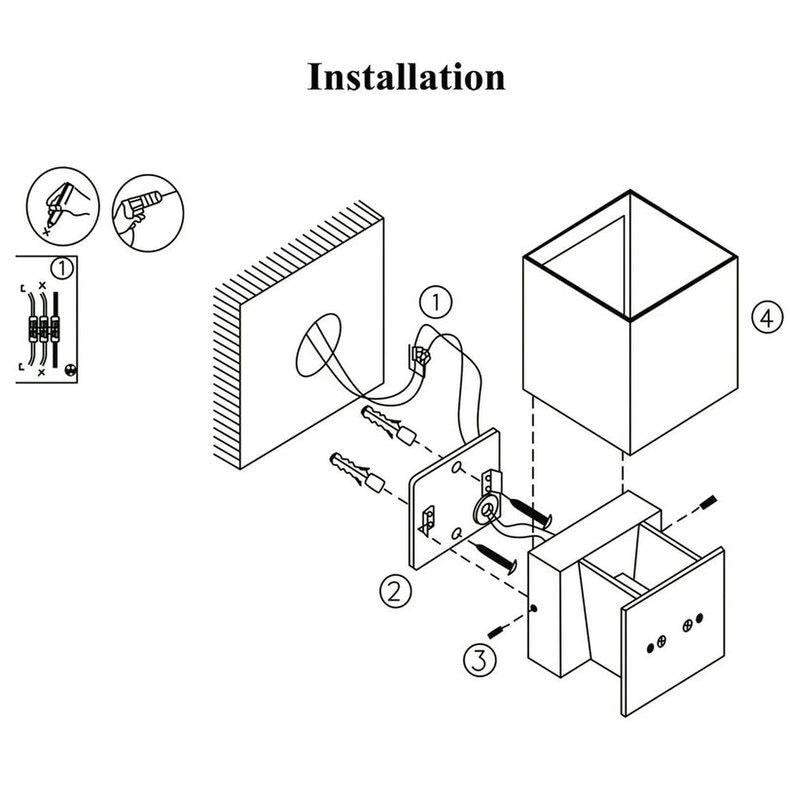 Waterproof Outdoor LED Wall light 6W 12W 15W COB High brightness Up and downlight wall sconce lighting fixture indoor decor