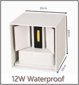 Waterproof Outdoor LED Wall light 6W 12W 15W COB High brightness Up and downlight wall sconce lighting fixture indoor decor