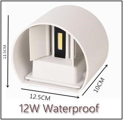 Waterproof Outdoor LED Wall light 6W 12W 15W COB High brightness Up and downlight wall sconce lighting fixture indoor decor