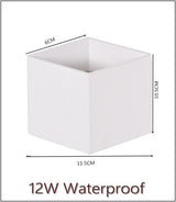 Waterproof Outdoor LED Wall light 6W 12W 15W COB High brightness Up and downlight wall sconce lighting fixture indoor decor