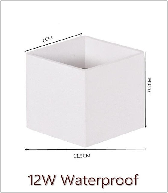 Waterproof Outdoor LED Wall light 6W 12W 15W COB High brightness Up and downlight wall sconce lighting fixture indoor decor