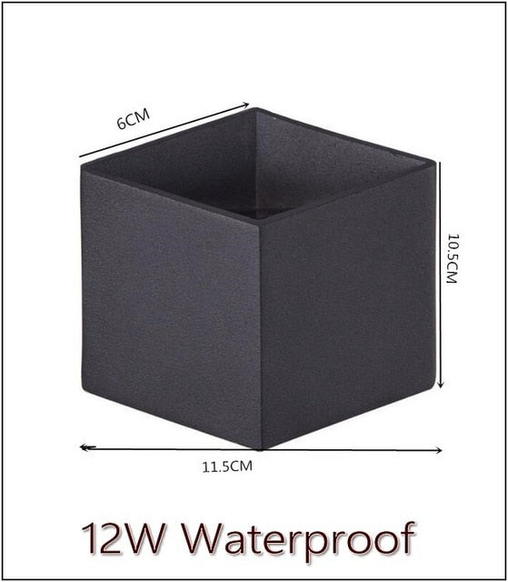 Waterproof Outdoor LED Wall light 6W 12W 15W COB High brightness Up and downlight wall sconce lighting fixture indoor decor