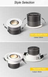 New Design CRI90 Dimmable Led Downlight Light 3W Round Recessed Ceiling Lamp AC 110V 220V Home Decor Indoor Spot Lighting 2021