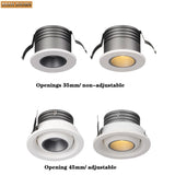 New Design CRI90 Dimmable Led Downlight Light 3W Round Recessed Ceiling Lamp AC 110V 220V Home Decor Indoor Spot Lighting 2021