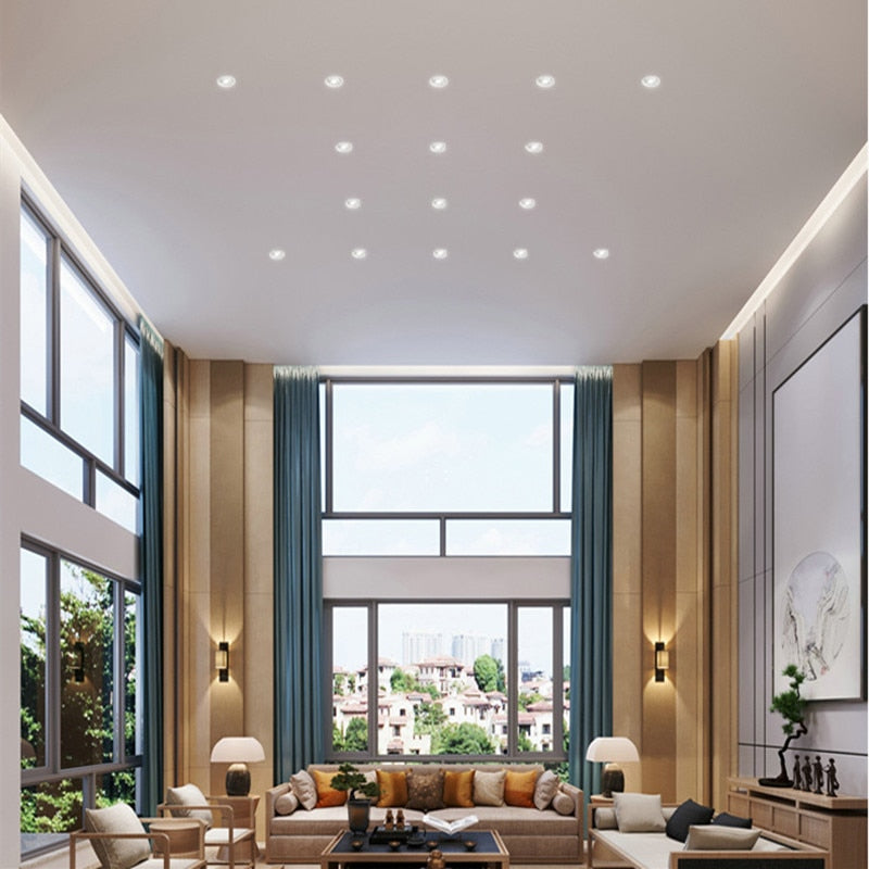 New Design CRI90 Dimmable Led Downlight Light 3W Round Recessed Ceiling Lamp AC 110V 220V Home Decor Indoor Spot Lighting 2021