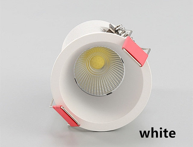 Dimmable embedded COB Downlight AC90V-260V 5W 7w 9W Recessed Led ceiling lamp Spot light Indoor lighting