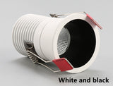 Dimmable embedded COB Downlight AC90V-260V 5W 7w 9W Recessed Led ceiling lamp Spot light Indoor lighting