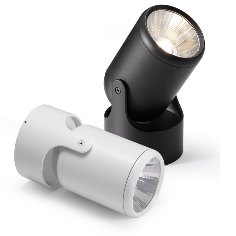 High quality dimmable Rotating LED Downlights Surface Mounted adjustment COB ac85-265V 10W 15W LED Ceiling Lamp Spot lights