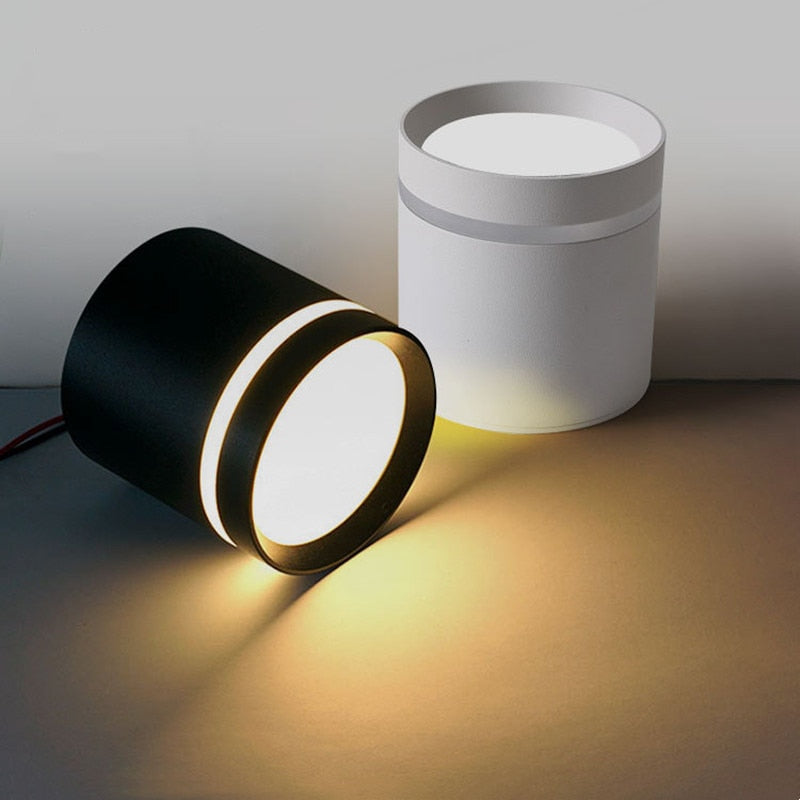 Surface mounted dimmable LED downlight 7W/10W/12W/15W COB LED ceiling spotlight AC85~265V LED Background Lamp Indoor Lighting