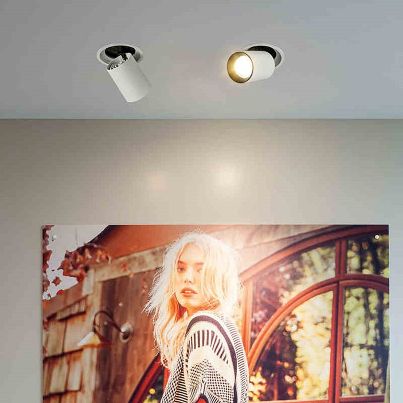 Recessed dimmable LED Spot Downlight 90° Folding 360° Rotating Indoor Ceiling Lamp 7W 10W 12W 15W Room Kitchen Lamp AC110V 220V