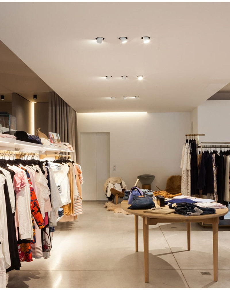 Recessed dimmable LED Spot Downlight 90° Folding 360° Rotating Indoor Ceiling Lamp 7W 10W 12W 15W Room Kitchen Lamp AC110V 220V