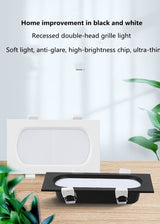 Anti-Glare Downlight LED Ceiling lamp 10W 14W Home Improvement Living Room Corridor Recessed 110-240V COB Spotlight