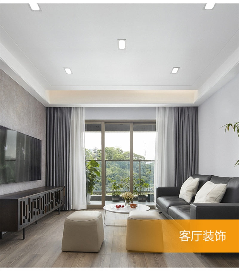Anti-Glare Downlight LED Ceiling lamp 10W 14W Home Improvement Living Room Corridor Recessed 110-240V COB Spotlight