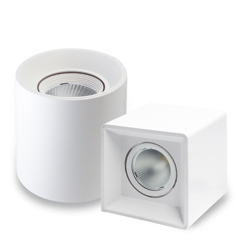 MR16 GU10 Surface Mounted Ceiling Spot Light Frame Frosted Plastic Recessed Downlight Wholesale Price Lighting Fixtures