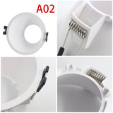MR16 GU10 Surface Mounted Ceiling Spot Light Frame Frosted Plastic Recessed Downlight Wholesale Price Lighting Fixtures