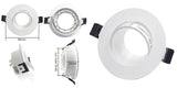 MR16 GU10 Surface Mounted Ceiling Spot Light Frame Frosted Plastic Recessed Downlight Wholesale Price Lighting Fixtures