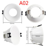 MR16 GU10 Surface Mounted Ceiling Spot Light Frame Frosted Plastic Recessed Downlight Wholesale Price Lighting Fixtures