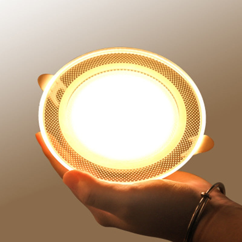 Downlight 20Pcs AC 85V-265V 5W 3 Color Dimmable Led Downlight Spot Light Led Ceiling Lamp Indoor Ceiling Light Recessed Downlamp Home