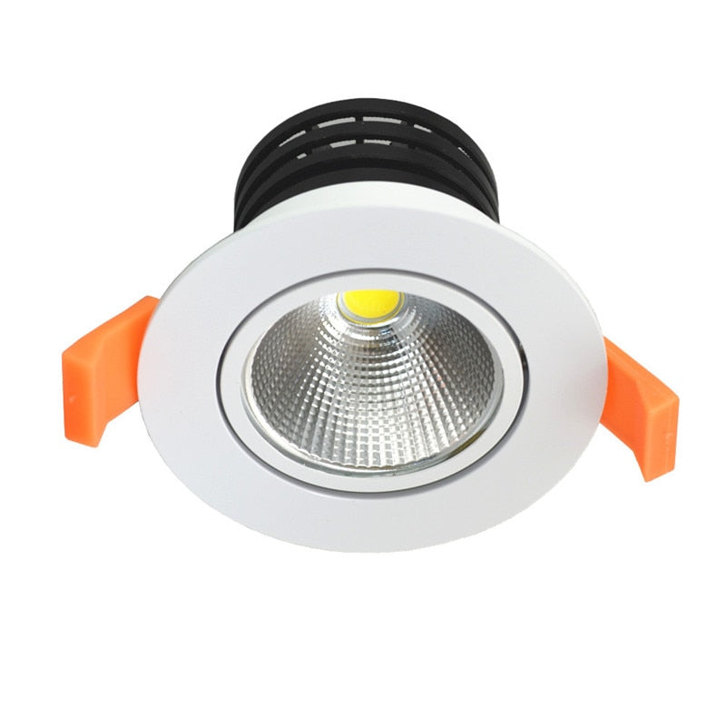 Dimmable LED COB chip downlight dimmer 3W 5W 7W 3pcs lot Recessed white led lamp epistar LED Ceiling light Spot Light Lamp bulb