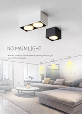 Surface mounted downlight living room no main light box ceiling light grille ceiling lamp aisle ceiling spotlight
