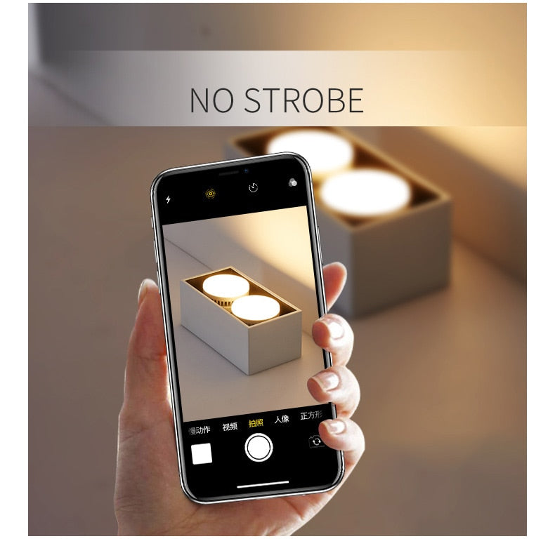 Surface mounted downlight living room no main light box ceiling light grille ceiling lamp aisle ceiling spotlight