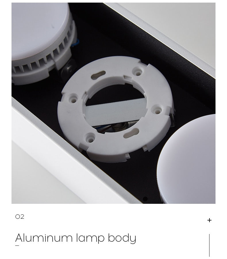 Surface mounted downlight living room no main light box ceiling light grille ceiling lamp aisle ceiling spotlight