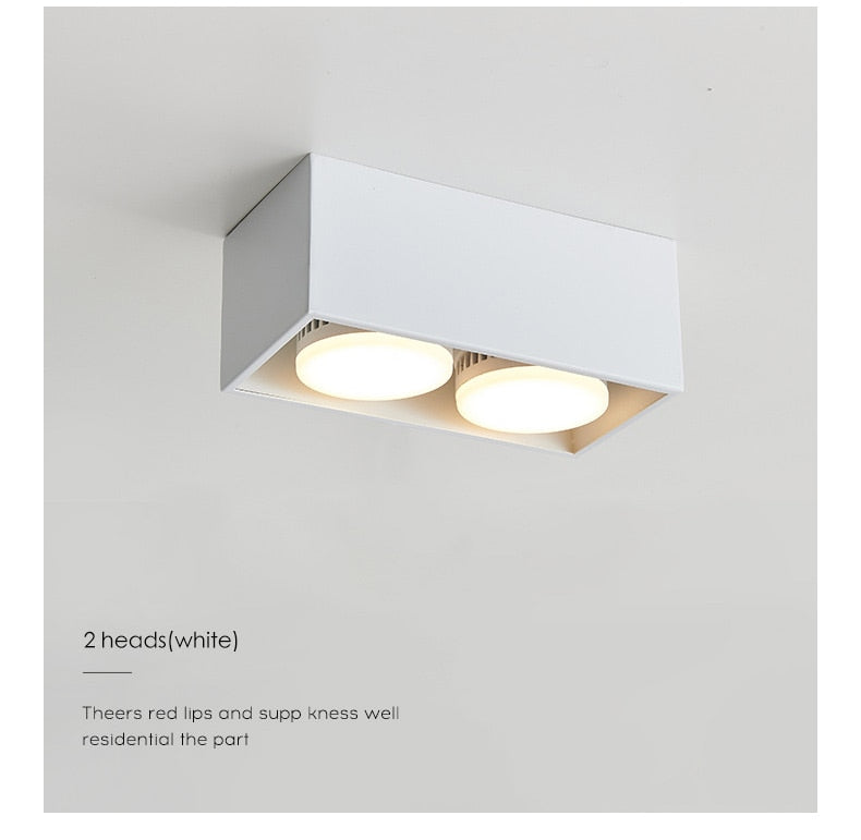Surface mounted downlight living room no main light box ceiling light grille ceiling lamp aisle ceiling spotlight