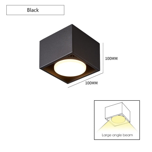 Surface mounted downlight living room no main light box ceiling light grille ceiling lamp aisle ceiling spotlight