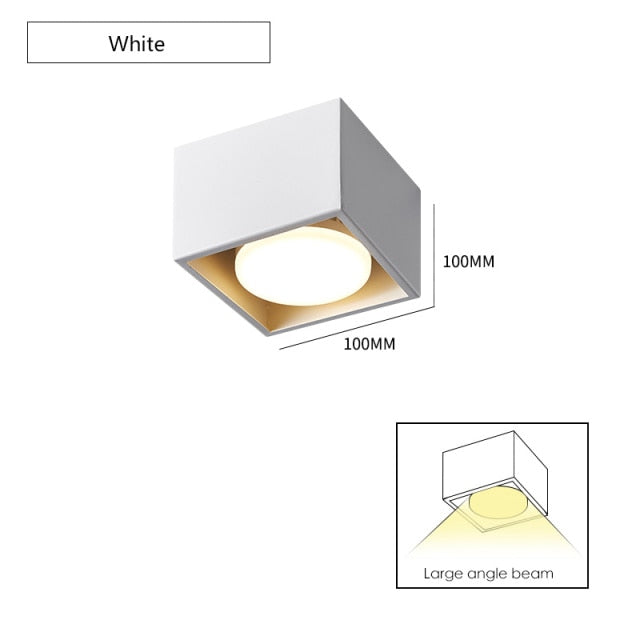 Surface mounted downlight living room no main light box ceiling light grille ceiling lamp aisle ceiling spotlight