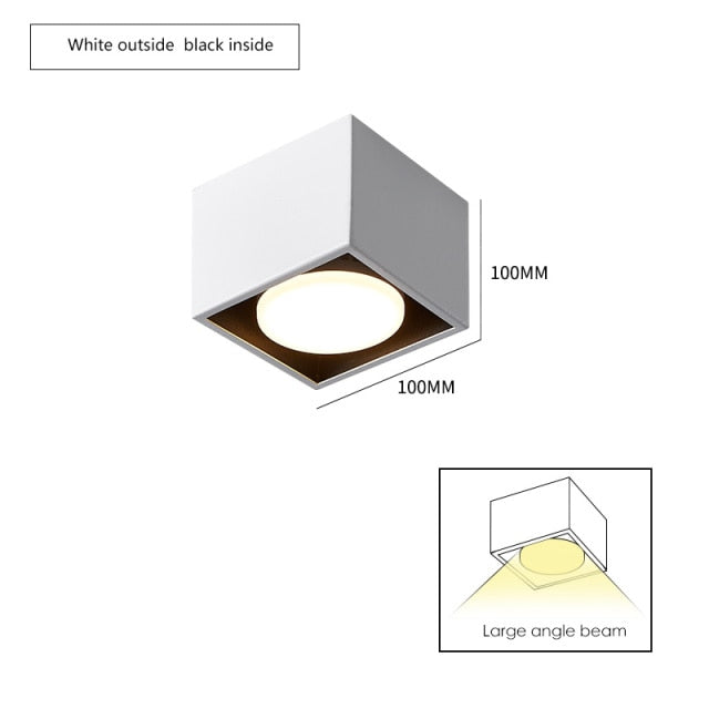 Surface mounted downlight living room no main light box ceiling light grille ceiling lamp aisle ceiling spotlight